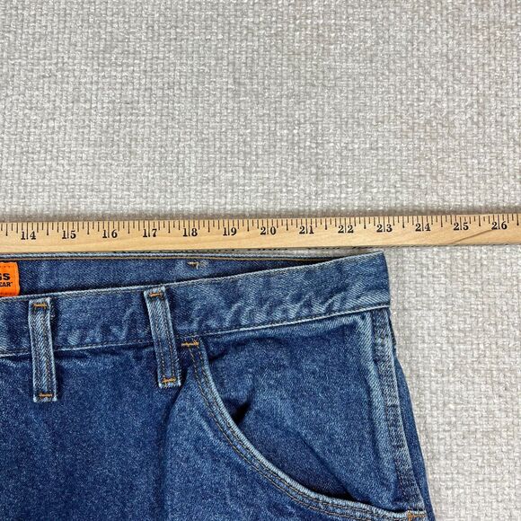 Wrangler Riggs FR Jeans Men’s 46x34 Cat 2 2112 Flame Resistant Blue High Vis - Picture 8 of 11